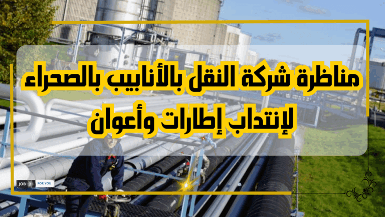 مناظرة شركة النقل بالأنابيب بالصحراء: الشروط والإجراءات وكيفية الترشح